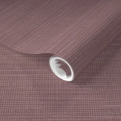 Spoonflower Pre-pasted Wallpaper Vintage Linen-like Texture Vector Design 2' X 12' Removable