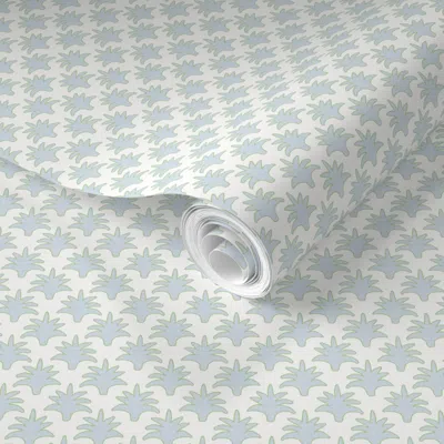 Spoonflower Pre-pasted Wallpaper Whitney Cedce6 And B4d096 2' X 12' Removable