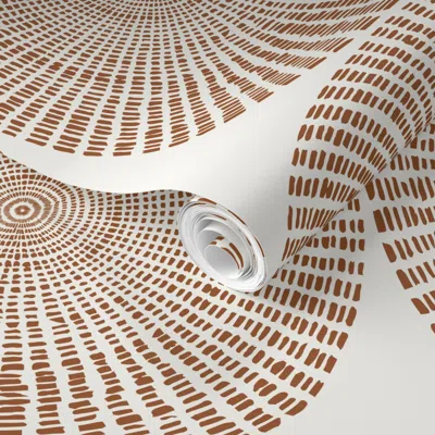 Spoonflower Pre-pasted Wallpaper Wholly Plain (copper) 2' X 12' Removable