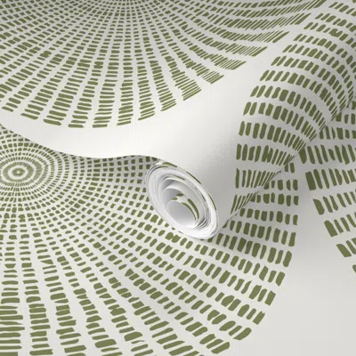 Spoonflower Pre-pasted Wallpaper Wholly Plain (grass) 2' X 12' Removable