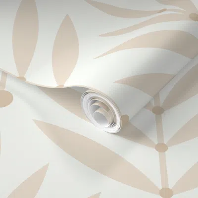 Spoonflower Pre-pasted Wallpaper Xl Retro Linien Large Geometric Art Deco Nouveau 0038 X 2' X 12' Removable