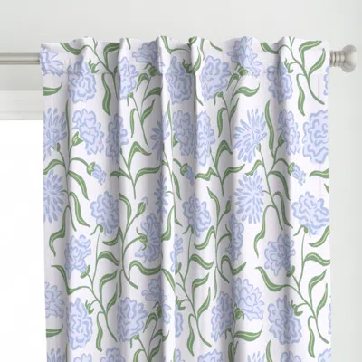 Spoonflower Preppy Block Print Curtain Panel