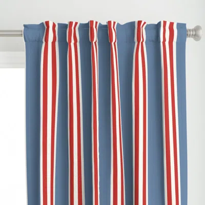 Spoonflower Preppy Double Rugby Curtain Panel