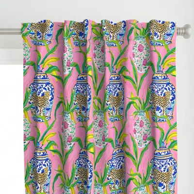 Spoonflower Preppy Grand Millennial Curtain Panel
