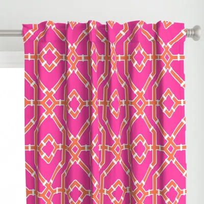 Spoonflower Preppy Spring Bamboo Curtain Panel