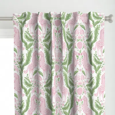 Spoonflower Preppy Zebra And Monkey Curtain Panel