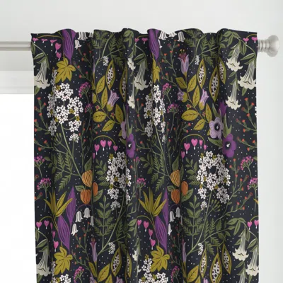Spoonflower Pretty Poisonous Curtain Panel