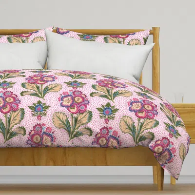Spoonflower Primrose Print Raspberry 2 Duvet Cover