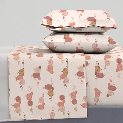 Spoonflower Pumpkins-medium Queen Sheet Set