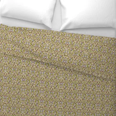 Spoonflower Quail Ditsy Size Pattern Wide Cotton Sateen 3.5 oz 26" X 20" Standard Knife Edge