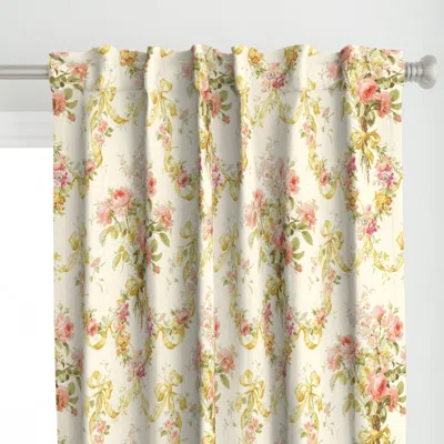 Spoonflower Queen Alexandra Floral Curtain Panel