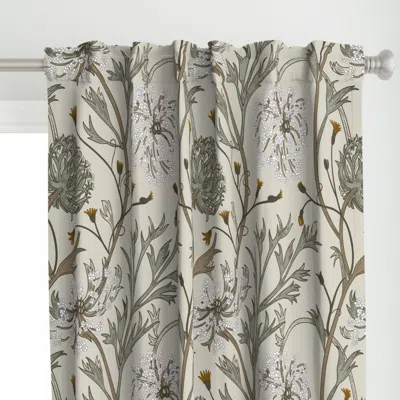 Spoonflower Queen Anne's Lace Curtain Panel