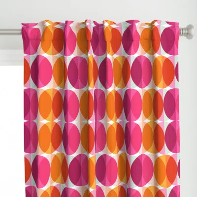 Spoonflower Raspberries And Oranges - Curtain Panel
