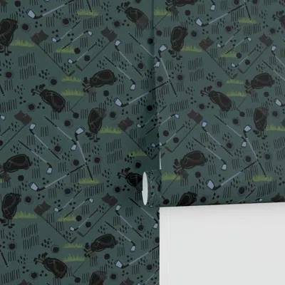 Spoonflower Ready To Golf Performance 2' X 12' In Blue