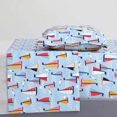 Spoonflower Regatta Twin Xl Sheet Set