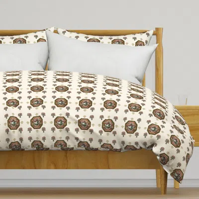Spoonflower Renaissance Design Ivory Duvet Cover