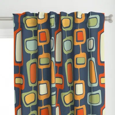 Spoonflower Retro Large Mid Century Curtain Panel