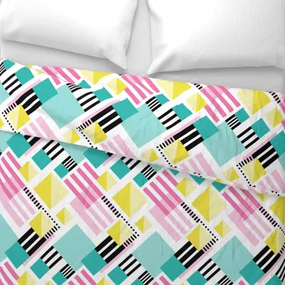 Spoonflower Retro Ski Vibes Wide Cotton Sateen 3.5 oz 26" X 20" Standard Knife Edge