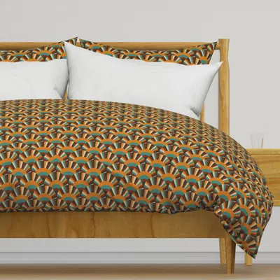 Spoonflower Retro Summer Collection Hip Duvet Cover