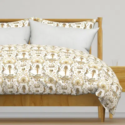 Spoonflower Ro-co-co And A Bottle Of Rum Duvet Cover