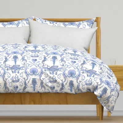 Spoonflower Rococo And A Bottle Of Rum Duvet Cover