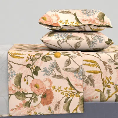 Spoonflower Rococo Garabateo Queen Sheet Set