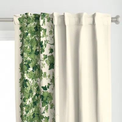 Spoonflower Romantic English Ivy Curtain Panel
