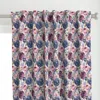 Spoonflower Rose And Hydrangea Curtain Panel