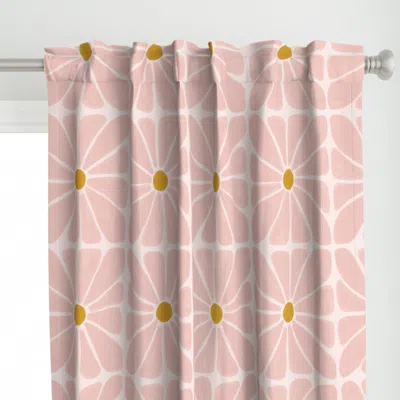 Spoonflower Rose Retro Floral (jumbo) Curtain Panel