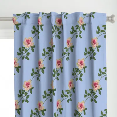 Spoonflower Rose Vine Curtain Panel