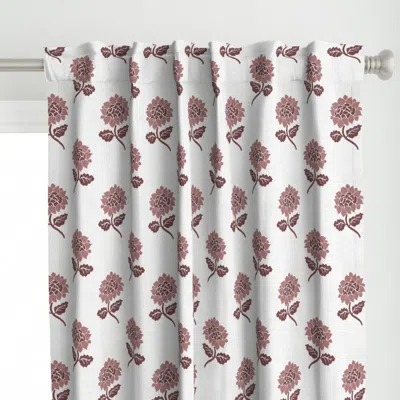 Spoonflower Rustic Bohemian Block Curtain Panel