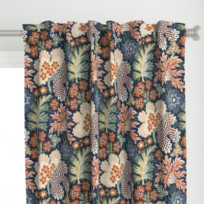 Spoonflower Rustic Country Flowers - Curtain Panel