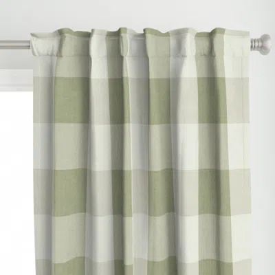 Spoonflower Rustic Gingham Oversized Curtain Panel