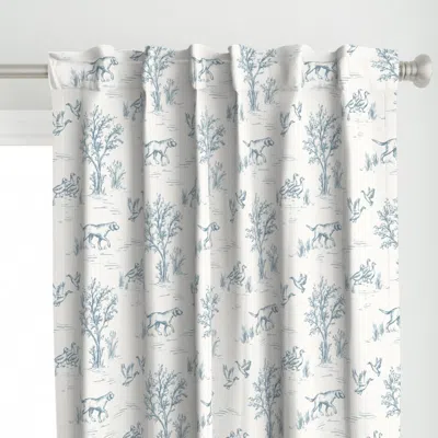 Spoonflower Rustic Hunting Toile De Curtain Panel