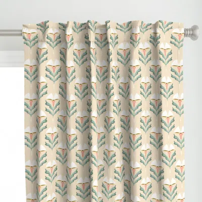 Spoonflower S - Floral Pages - Book - Curtain Panel