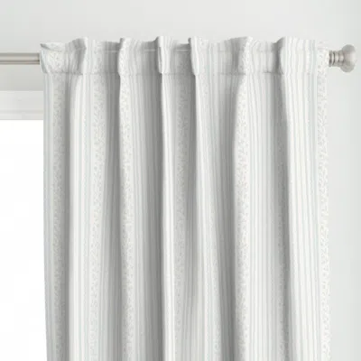 Spoonflower S- Scallop Stripes & Curtain Panel
