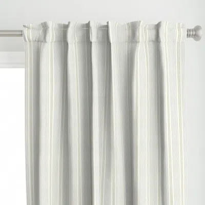 Spoonflower S - Textured Ticking Curtain Panel