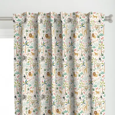 Spoonflower Safari Party - Light Curtain Panel