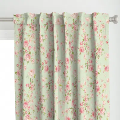Spoonflower Saint Colette June Roses Curtain Panel