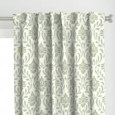 Spoonflower Samsara Batik Trellis Curtain Panel