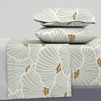 Spoonflower San Diego (blue) Queen Sheet Set
