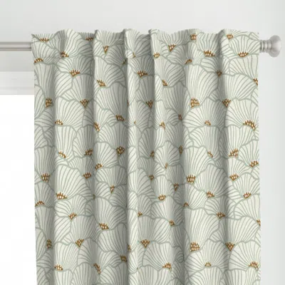 Spoonflower San Diego (light Sage And Curtain Panel