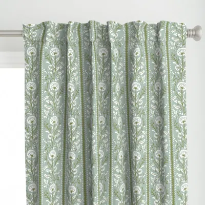 Spoonflower Sarah Stripe Gossamer Curtain Panel
