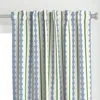 Spoonflower Scalloped Stripe Curtain Panel
