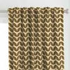 Spoonflower Scandi Leaf Stripe Rhythm Curtain Panel