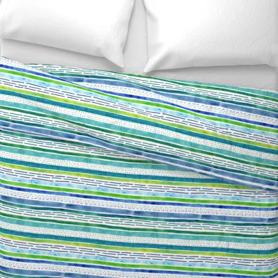 Spoonflower Sea Currents Wide Cotton Sateen 3.5 oz 26" X 20" Standard Knife Edge
