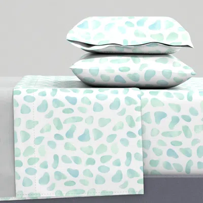 Spoonflower Seaglass King Sheet Set