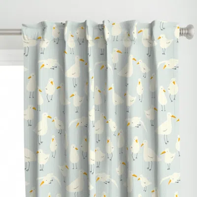 Spoonflower Seagulls By The Coast - Curtain Panel