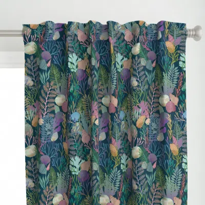 Spoonflower Seashells And Sea Dreams Curtain Panel
