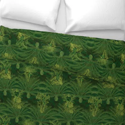 Spoonflower Sense And Sensuality King Pillow Sham In Green
